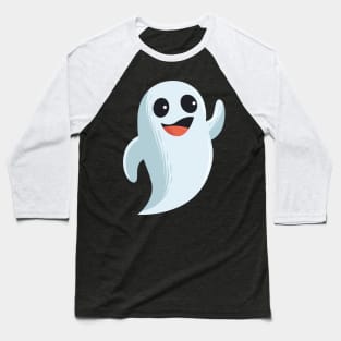 funny cute lovely ghost - Halloween costume Baseball T-Shirt